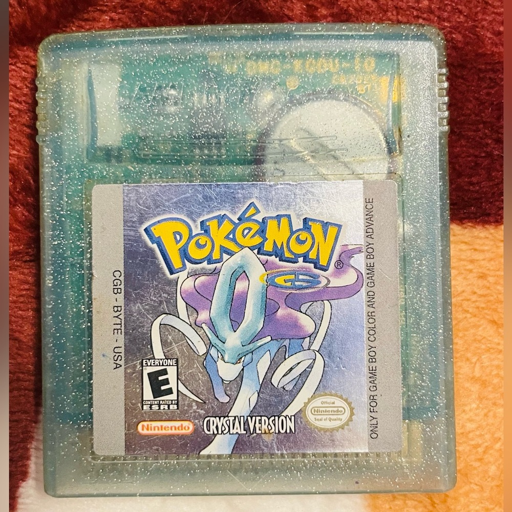 Pokemon Crystal Version Gameboy Color Nintendo cartridge